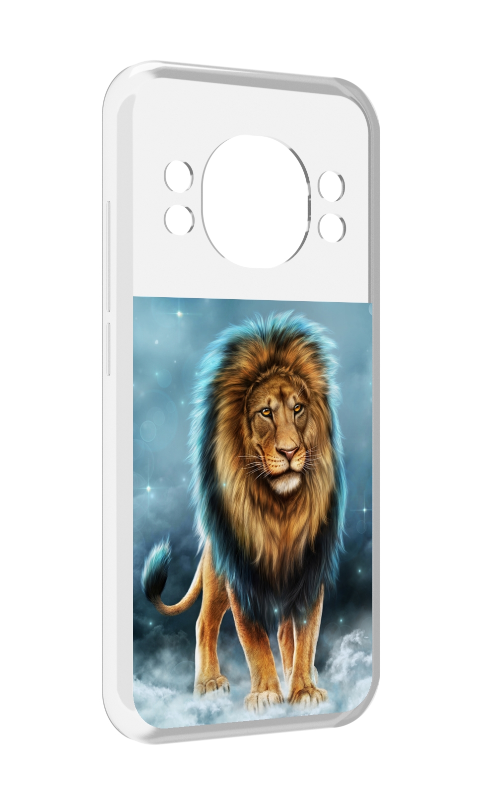 

Чехол MyPads Лев-в-тумане для Doogee S98 / S98 Pro, Прозрачный, Tocco