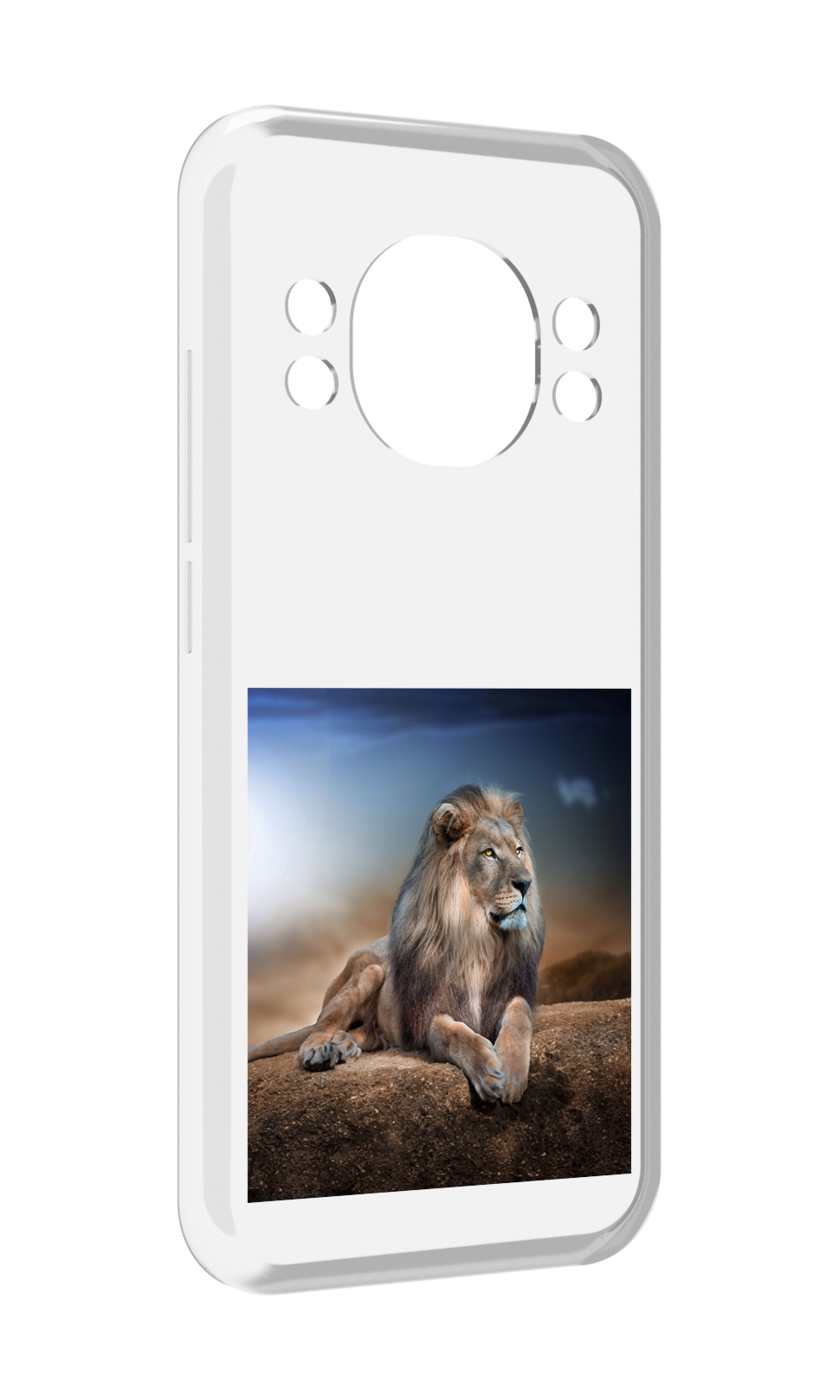 

Чехол MyPads Лев-наблюдает для Doogee S98 / S98 Pro, Прозрачный, Tocco