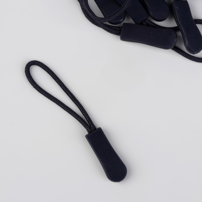 

Пуллер для молнии, 2,5 см, 6 х 0,8 см, 10 шт, цвет тёмно-синий