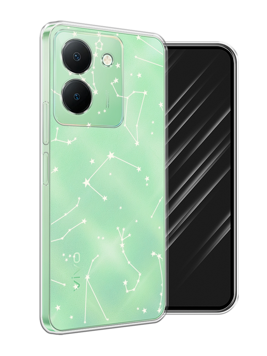 

Чехол Awog на Vivo Y27S "Созвездия", Прозрачный;серый;бежевый, 269750-1