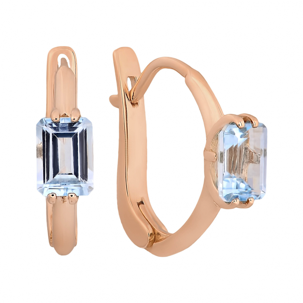 

Серьги из красного золота с топазом Золото Дисконт 010621996пд, 010621996пд