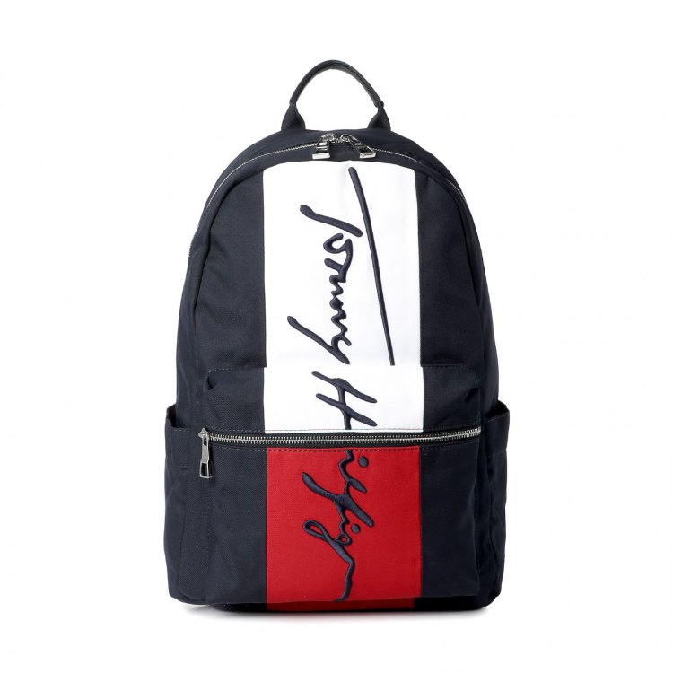 фото Рюкзак мужской tommy hilfiger am0am07596 темно-синий