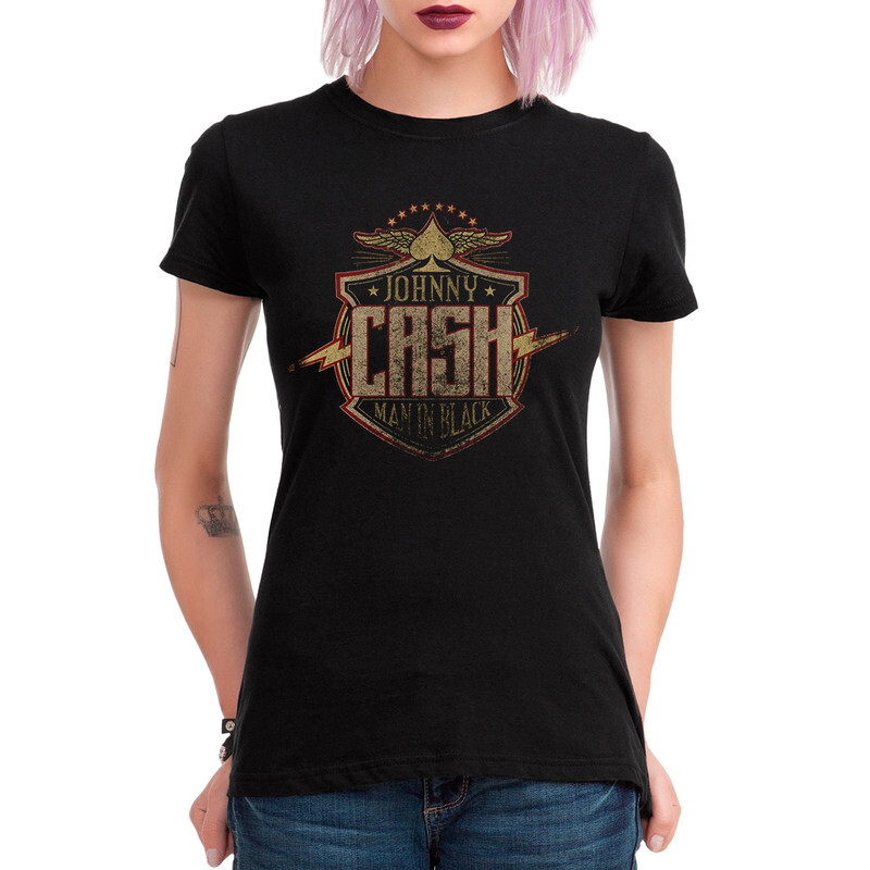 

Футболка женская Dream Shirts Джонни Кэш - Johnny Cash 976366111 черная M, Джонни Кэш - Johnny Cash 976366111