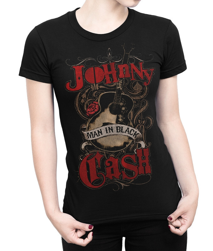 

Футболка женская Dream Shirts Джонни Кэш 976367111 черная 2XL, Джонни Кэш 976367111