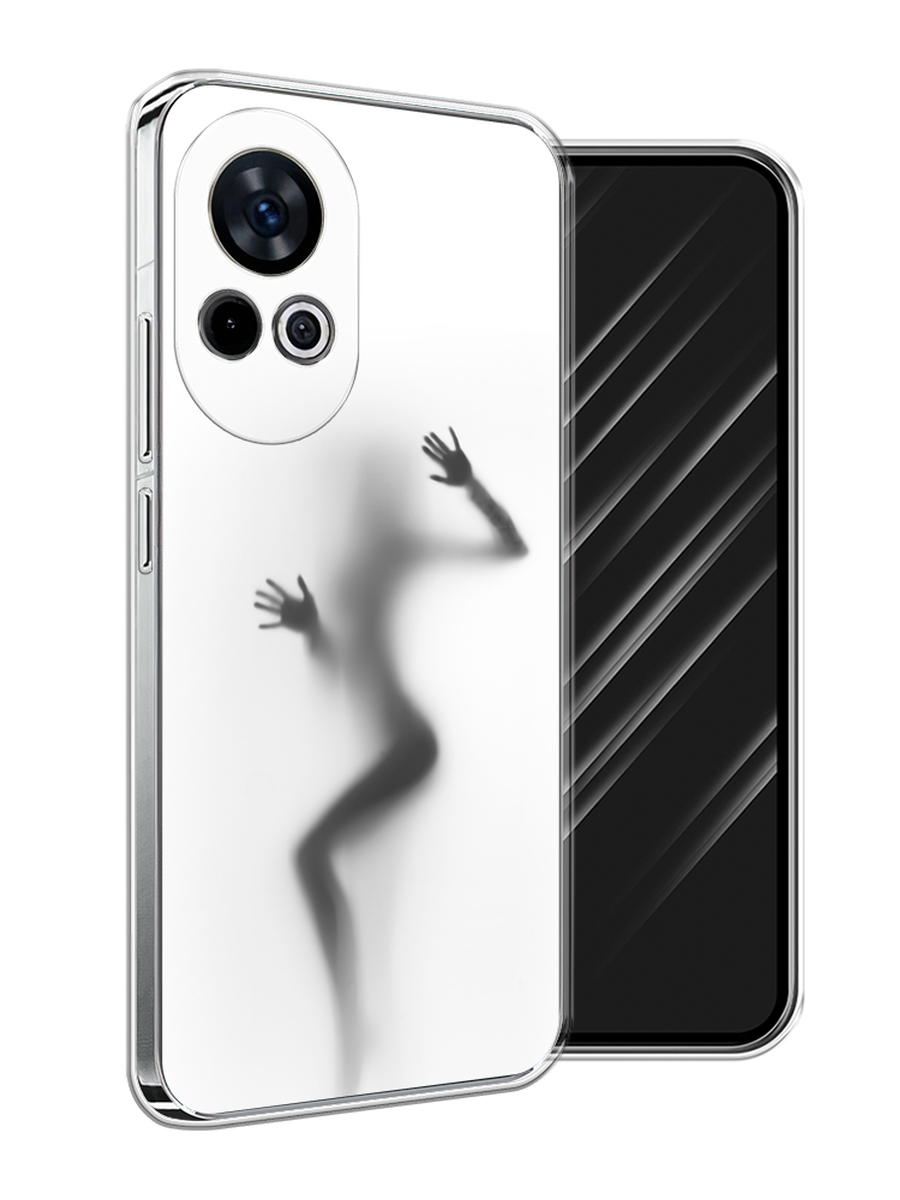 

Чехол Awog на Huawei Nova 12 "Девушка в душе", Серый;белый;черный, 6123050-1