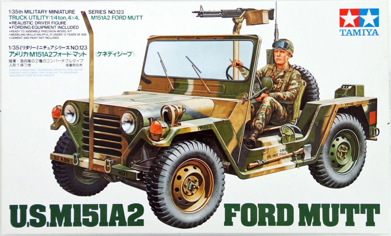 

Сборная модель Tamiya 1/35 Американский джип M151A2 Ford Mutt М60 35123