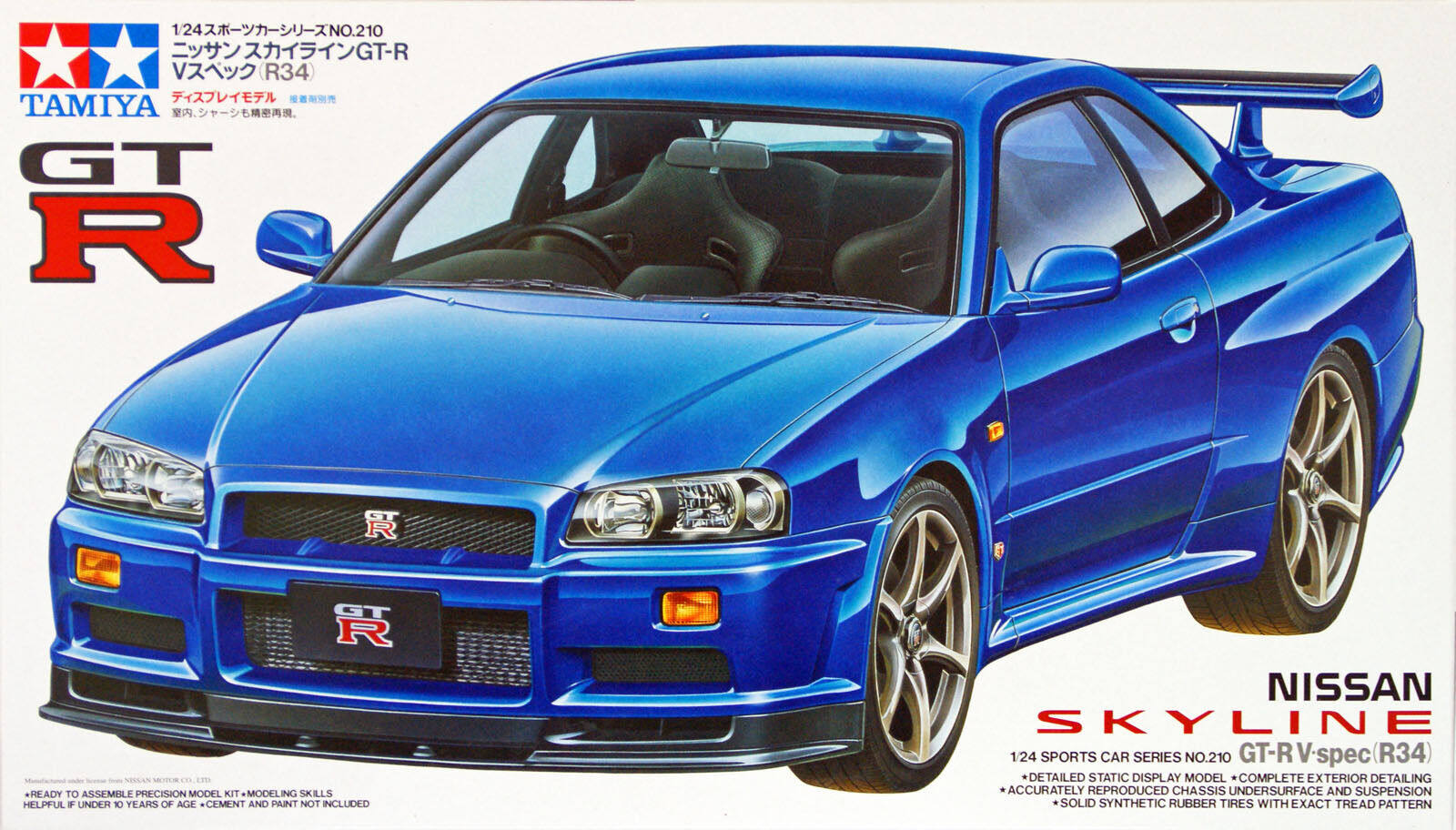 

Сборная модель Tamiya 1/24 Nissan Skyline GT-R V-spec R34 24210