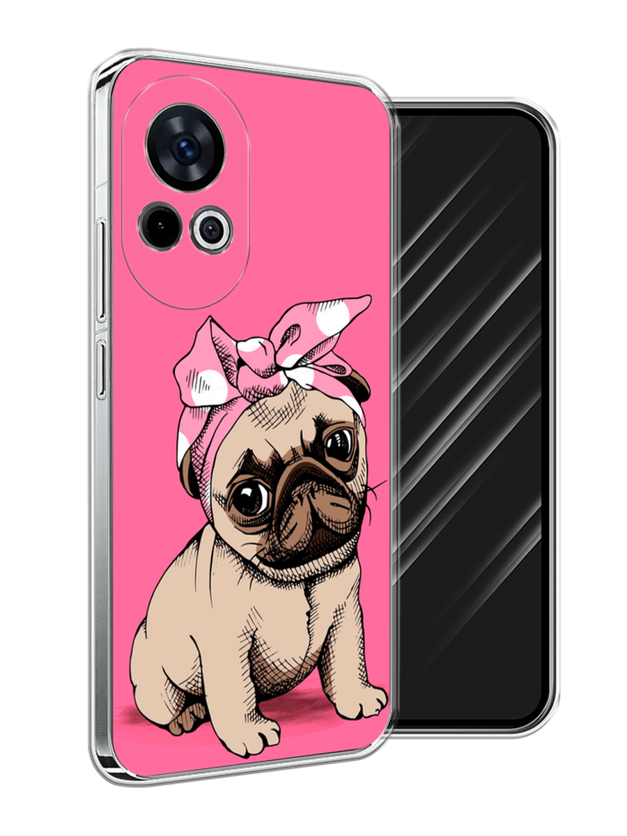 

Чехол Awog на Huawei Nova 12 "Dog Pin-Up", Розовый;бежевый, 6123050-1