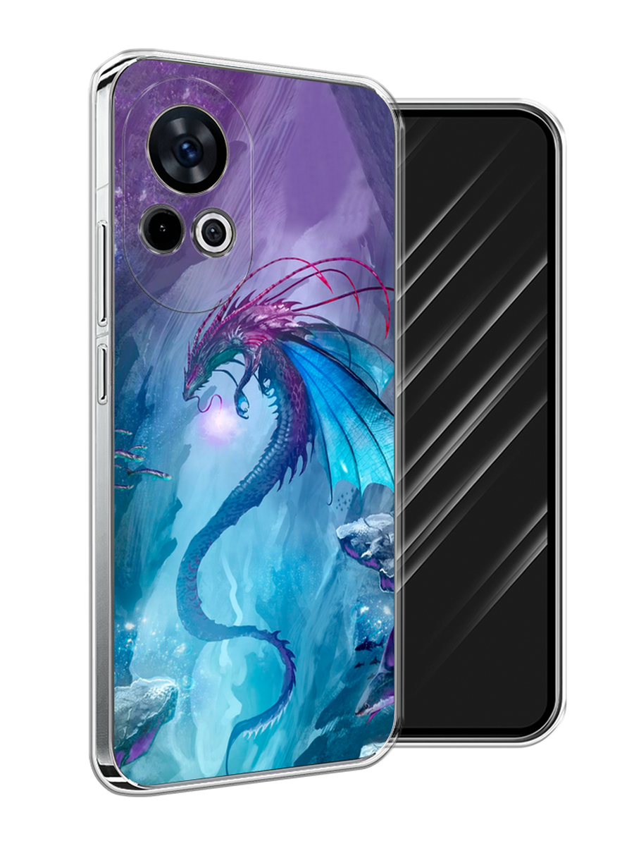 

Чехол Awog на Huawei Nova 12 "Водный дракон", Голубой;фиолетовый;синий, 6123050-1