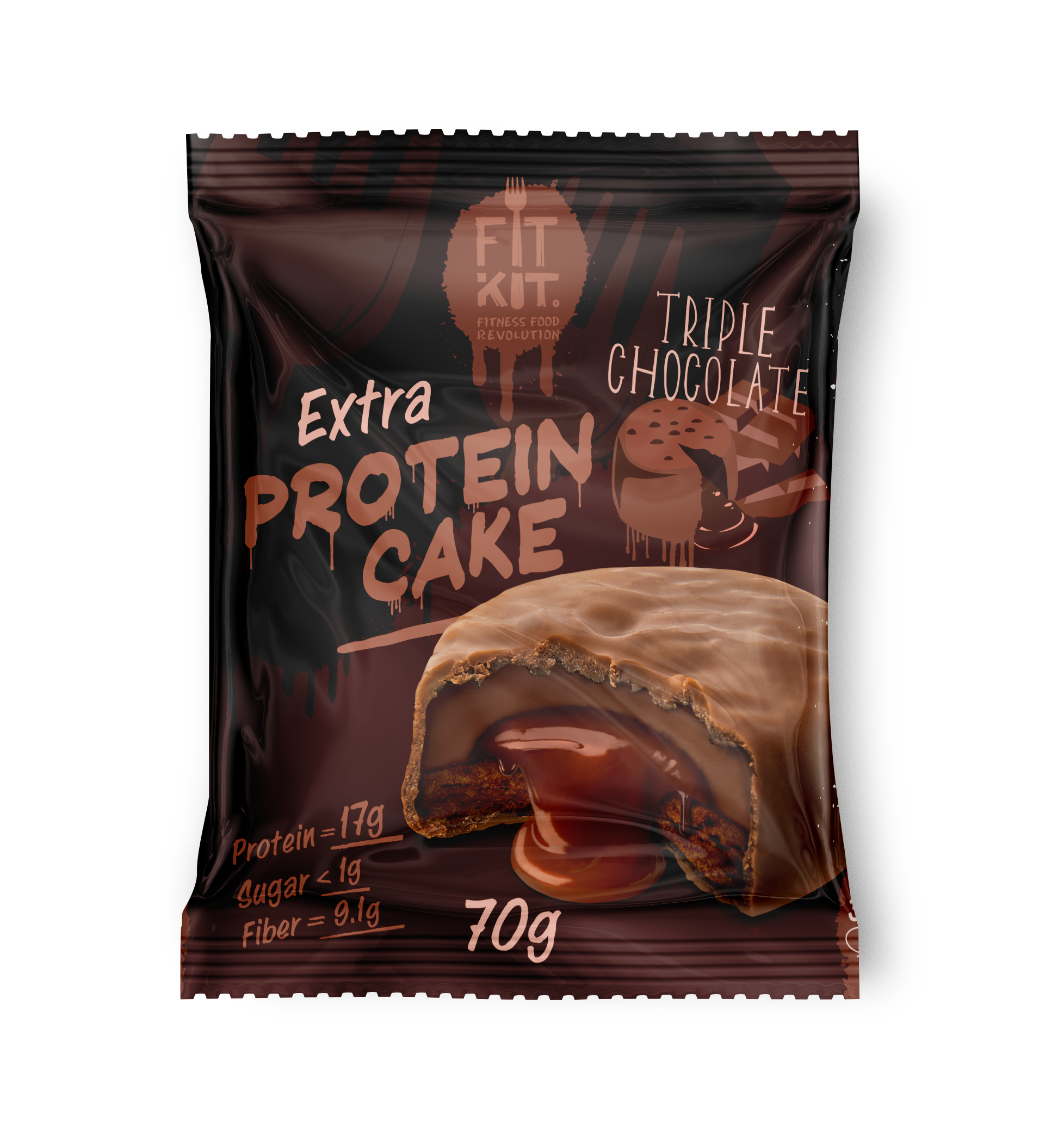 

Суперфуд печенье Fitkit Extra Protein Cake тройной шоколад без сахара 70 г, Fit Kit, Protein Cake EXTRA, 70г (Тройной шоколад)