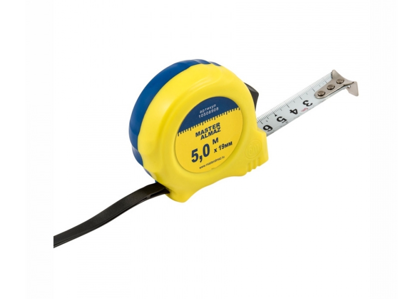 

Рулетка MasterAlmaz Эконом 5m x 19mm 10508908