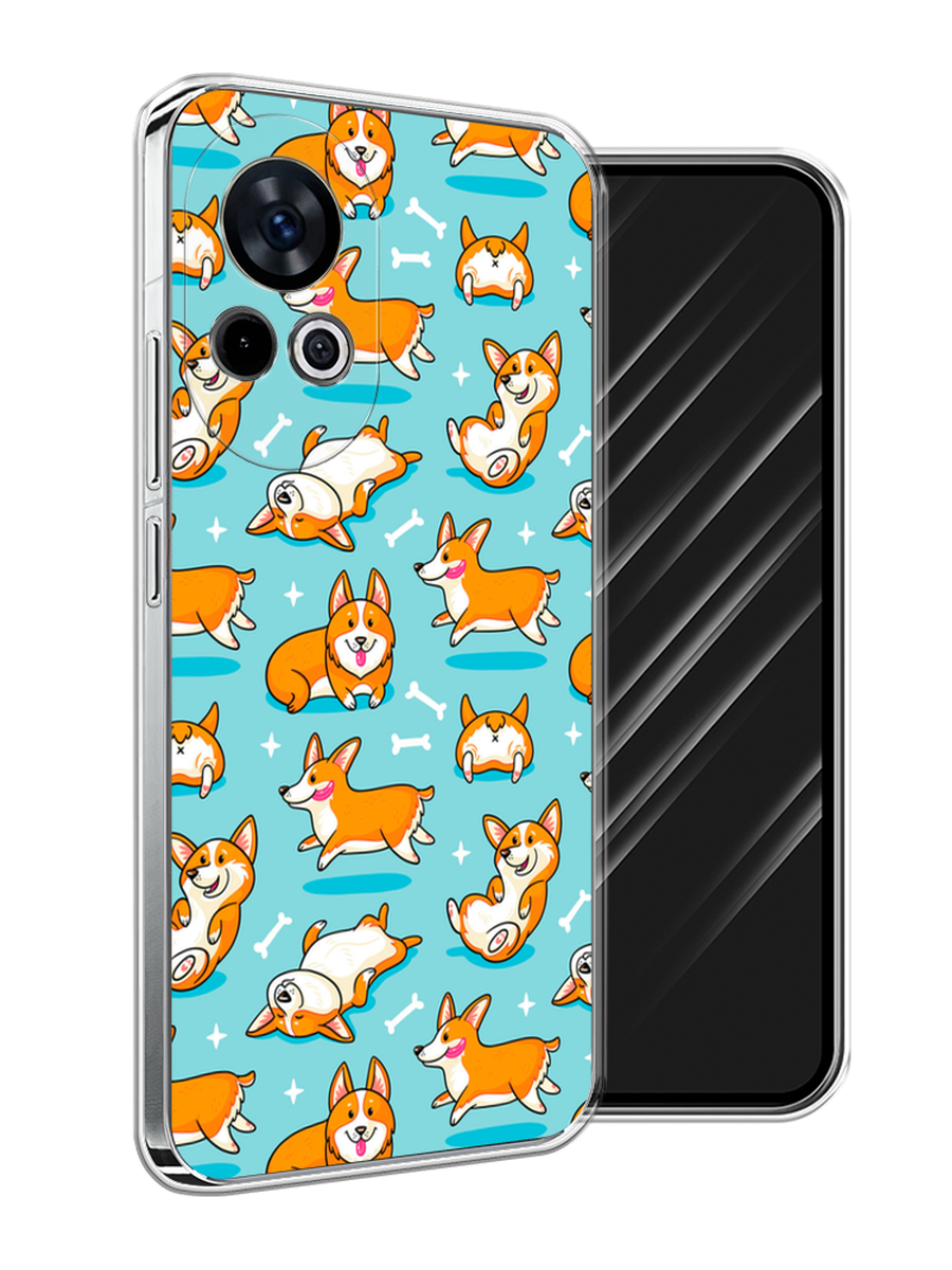 

Чехол Awog на Huawei Nova 12 "Веселые корги", Коричневый, 6123050-1