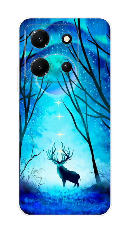 

Чехол на Infinix Note 30i "Олень северное сияние", Синий;черный;голубой, 3104350-1