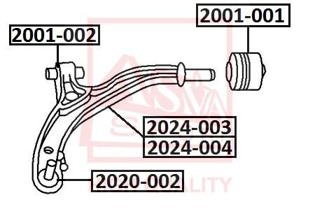 

ASVA 2020002 Опора шаровая