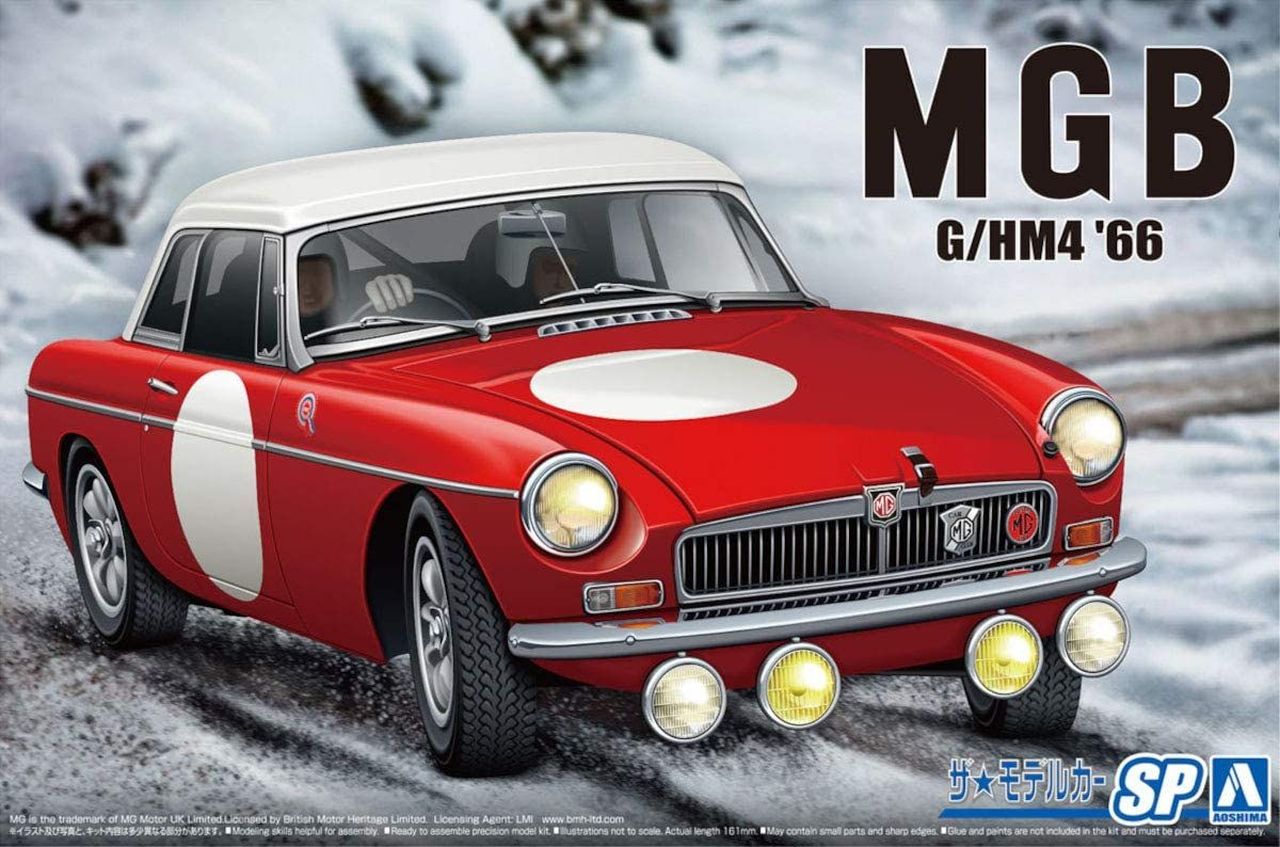 фото Сборная модель aoshima 1/24 сборная модель mg-b g/hm4 club rally ver. 66 06126