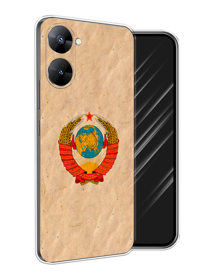 

Чехол Awog на Realme V30 5G/V30T 5G "Союз пролетариев", Бежевый;красный, 2513550-10
