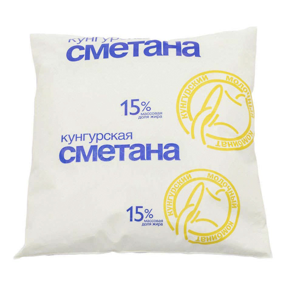 

Сметана Кунгурский молочный комбинат Кунгурская 15% бзмж 450 г