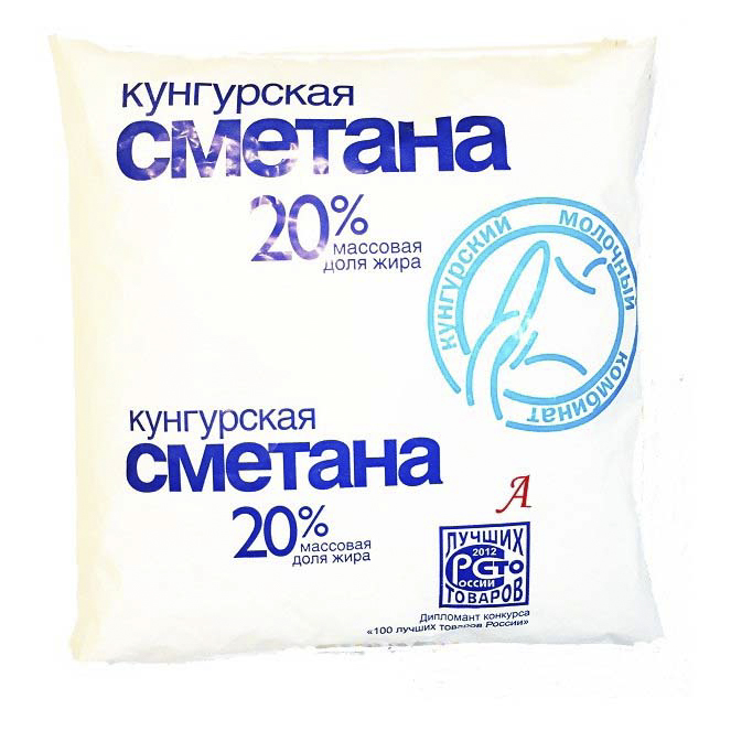 

Сметана Кунгурский молочный комбинат Кунгурская 20% бзмж 450 г