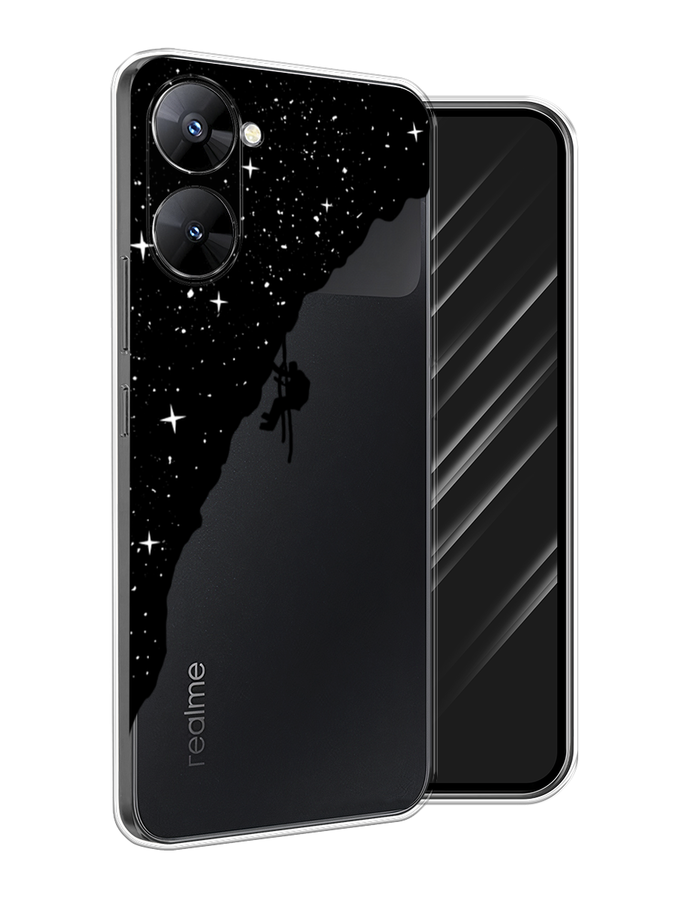 

Чехол Awog на Realme V30 5G/V30T 5G "Скалолаз в космосе", Черный;белый;бежевый, 2513550-4