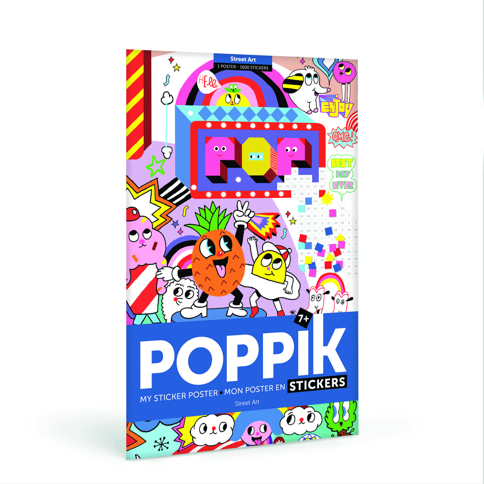 

POPPIK Гигантский стикер постер из наклеек, Уличное искусство