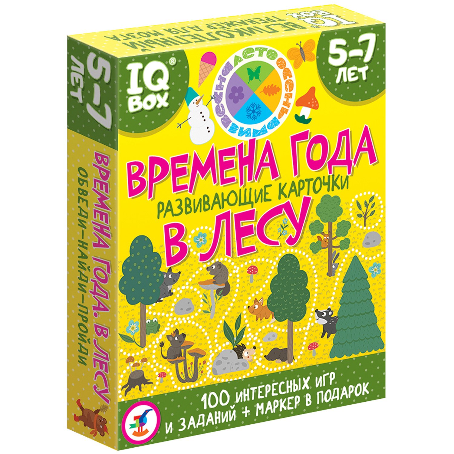 

Настольная карточная игра Дрофа-Медиа IQ Box Времена года в лесу