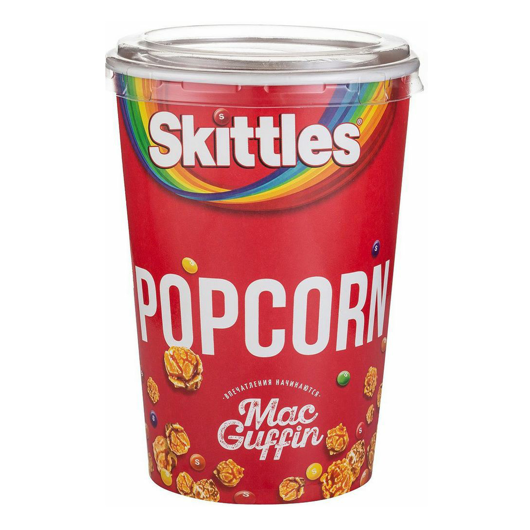 

Попкорн MacGuffin карамельный с драже Skittles 135 г