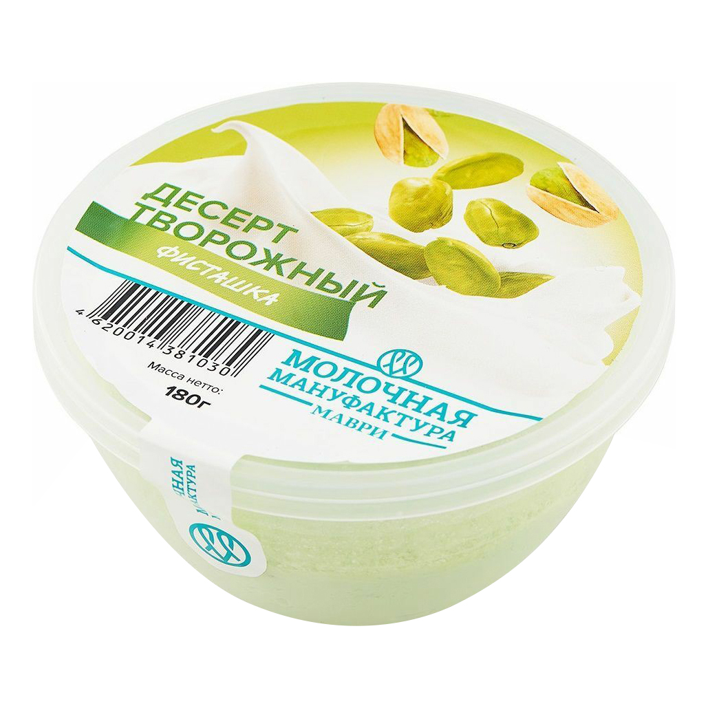 

Десерт творожный Маври фисташки 15% 180 г