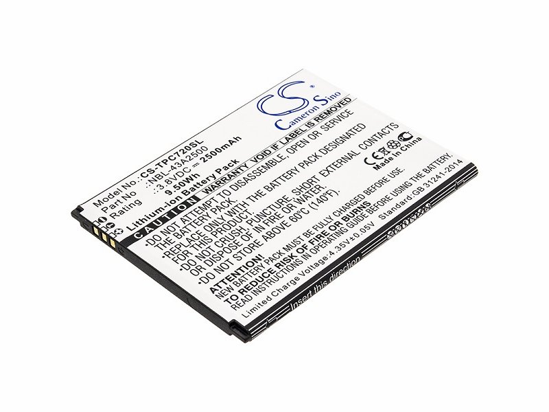 

Аккумулятор для телефона TP-Link Neffos C7s (NBL-43A2500)