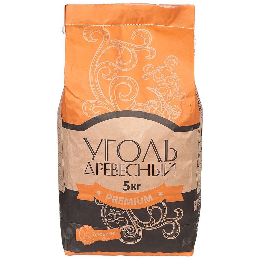 

Уголь древесный Велес Premium 37153 5 кг, Premium