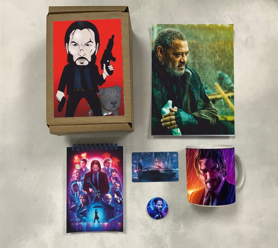 

Бокс с подарком Джон Уик, John Wick, JW0001, 5 предметов
