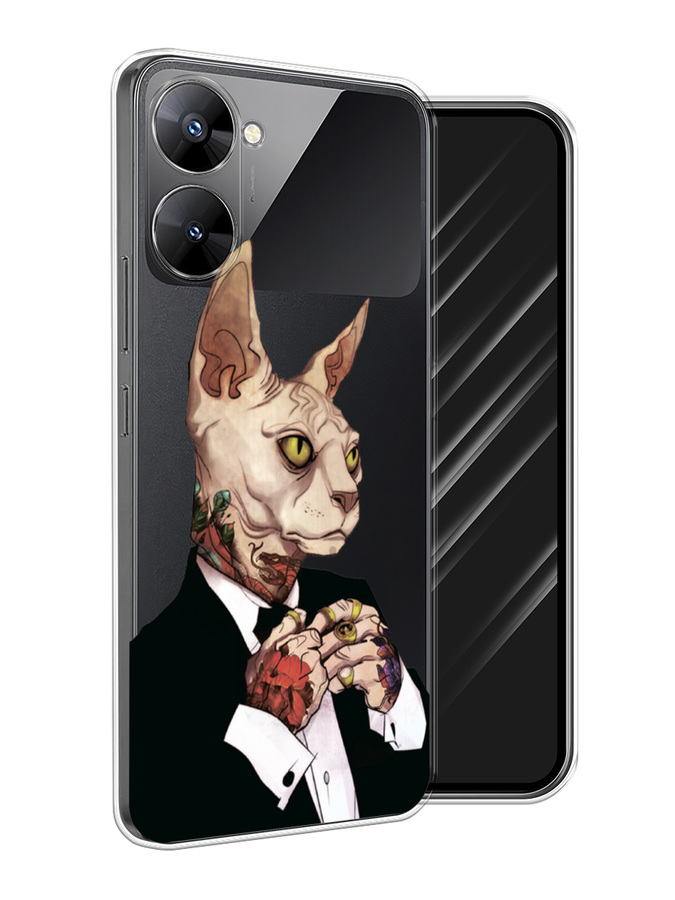 

Чехол Awog на Realme V30 5G/V30T 5G "Татуированный сфинкс", Бежевый;черный;красный, 2513550-7