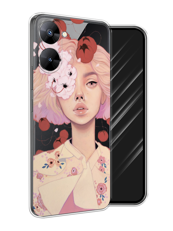 

Чехол Awog на Realme V30 5G/V30T 5G "Цветочная анархия", Бежевый;розовый;бордовый, 2513550-7
