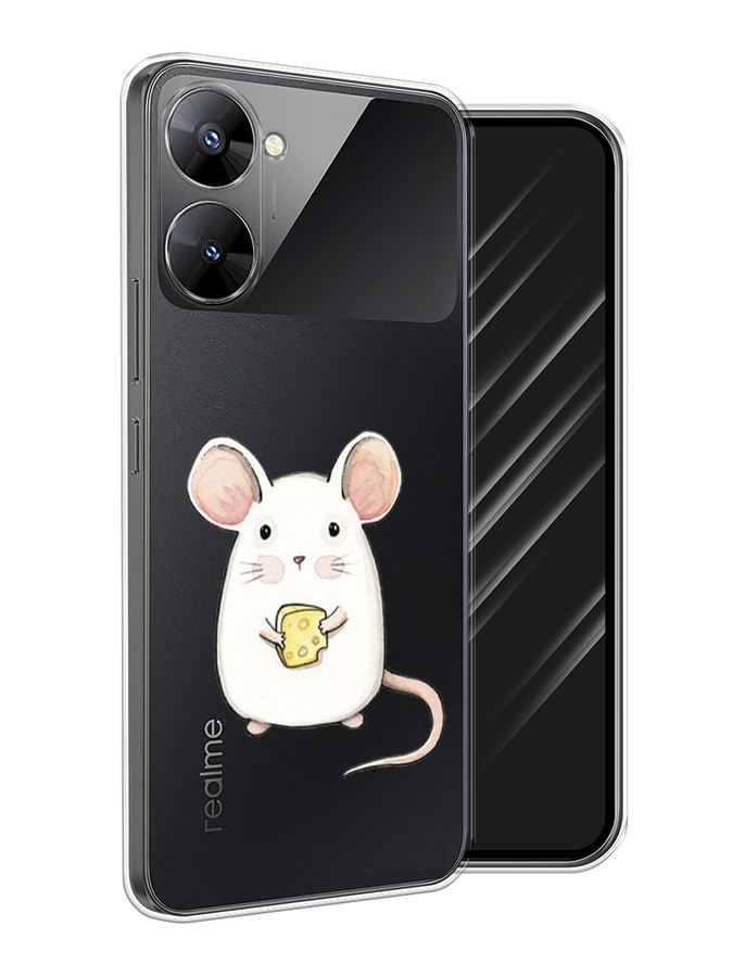 

Чехол Awog на Realme V30 5G/V30T 5G "Мышка", Белый, 2513550-1