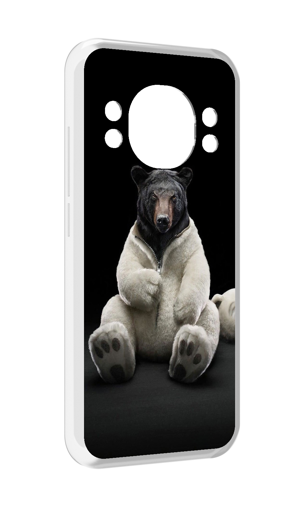 

Чехол MyPads Медведь-бурый-белый для Doogee S98 / S98 Pro, Прозрачный, Tocco