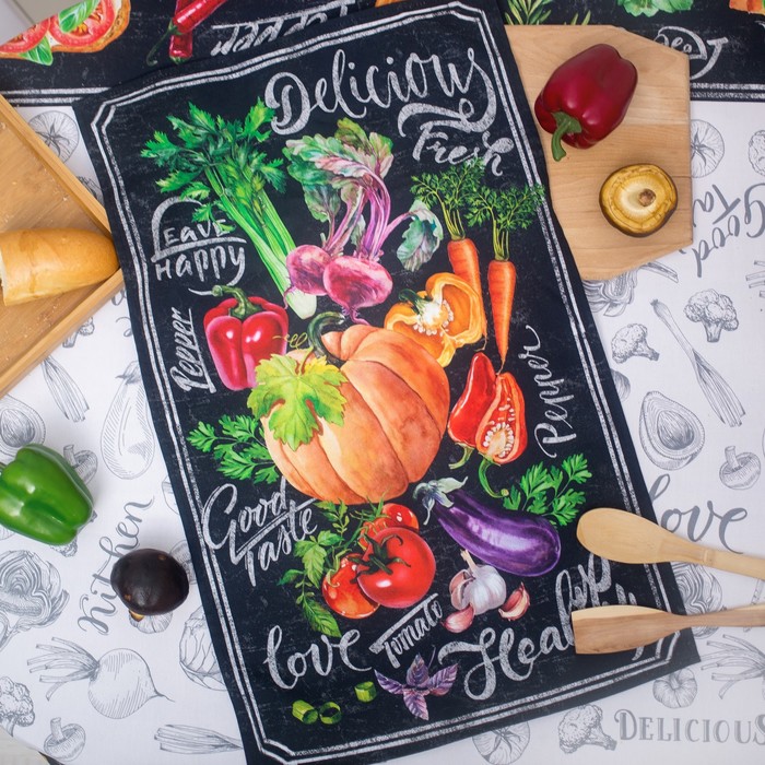 

Полотенце "Этель" Delicious Fresh 40х70 см, 100% хл, саржа 190 гр/м2, Разноцветный