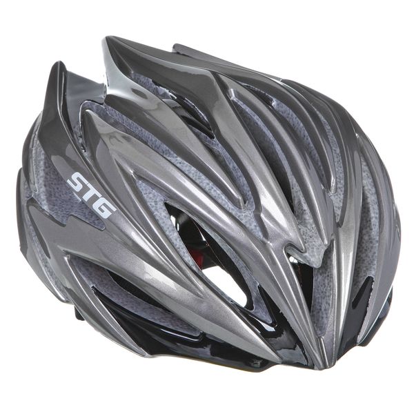 фото Велосипедный шлем stg hb98-b, серый, l