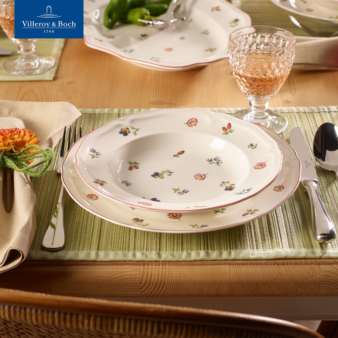 

Плоская обеденная тарелка, 26 см, Petite Fleur, Villeroy & Boch, Премиум-Фарфор, Petite Fleur