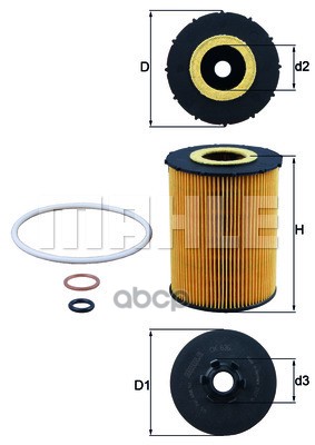 

Фильтр масляный OX636D