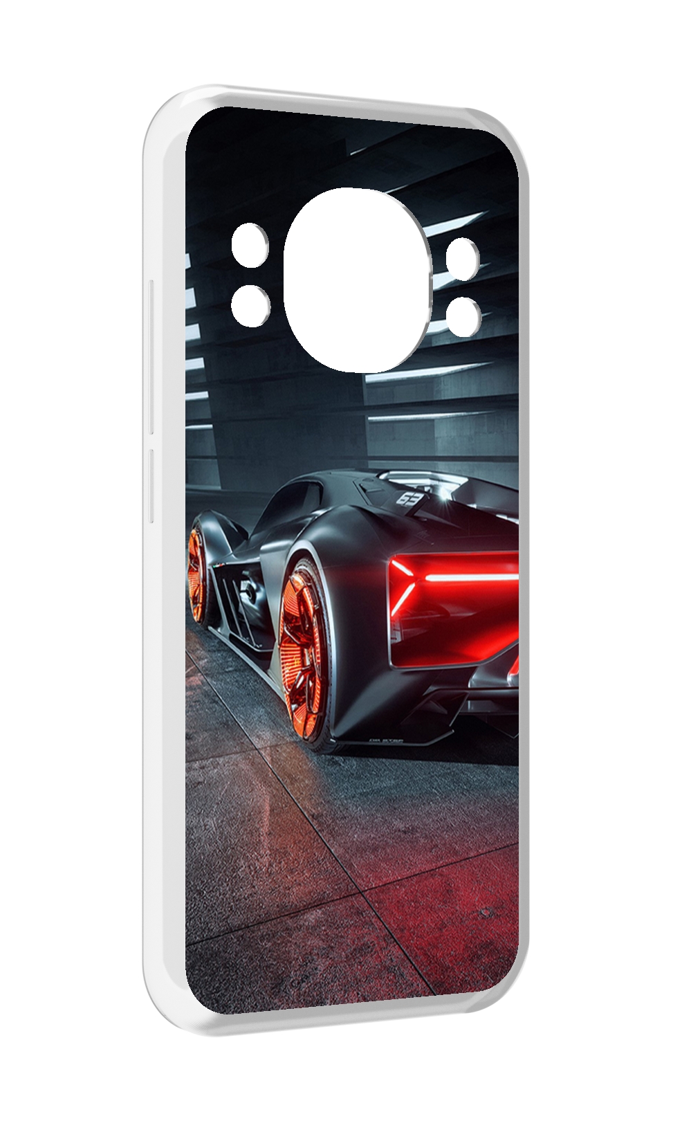 

Чехол MyPads Ночной-город мужской для Doogee S98 / S98 Pro, Прозрачный, Tocco