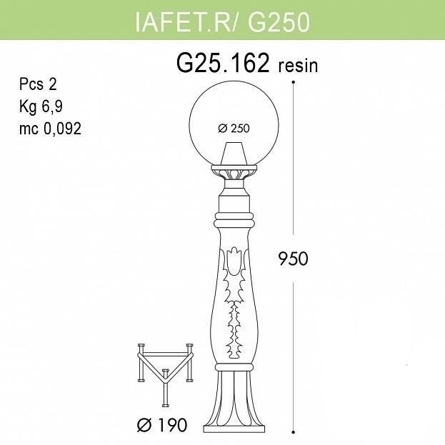 

Наземный фонарь Fumagalli Globe 250 G25.163.000.VZE27, Globe 250