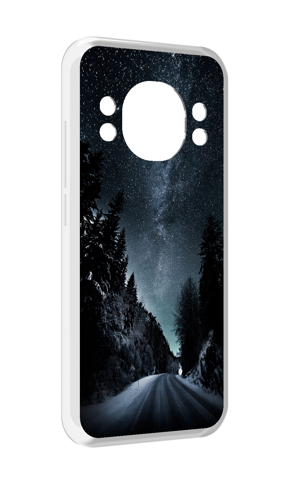 

Чехол MyPads Ночной-лес для Doogee S98 / S98 Pro, Прозрачный, Tocco