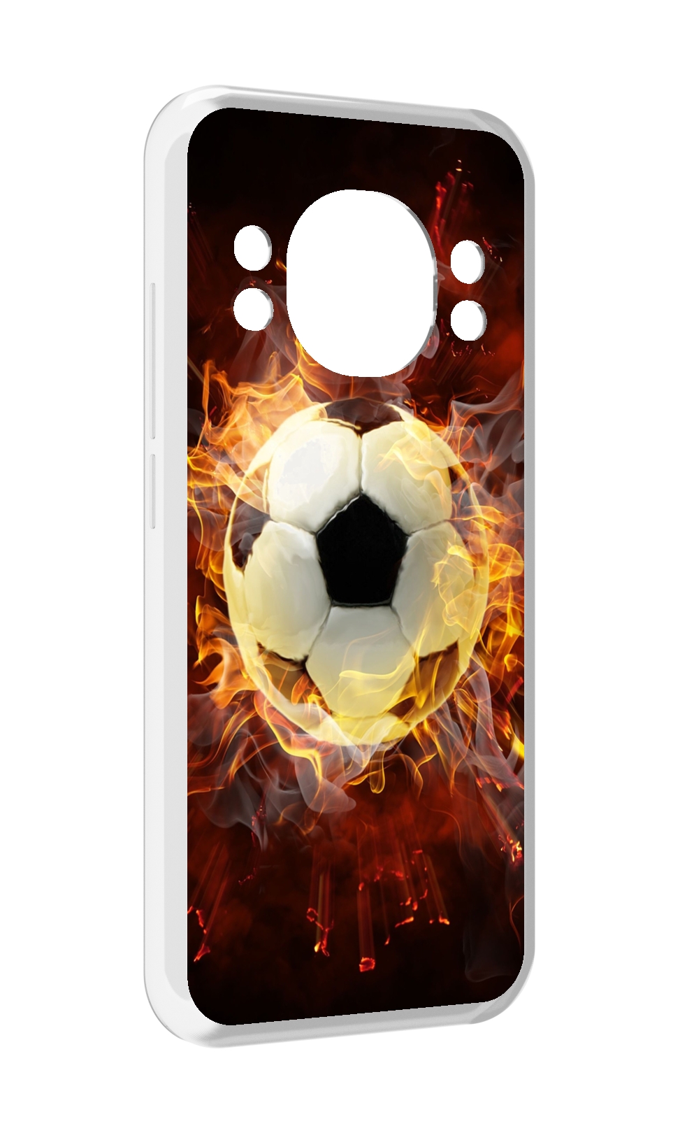 

Чехол MyPads Огненный-мяч для Doogee S98 / S98 Pro, Прозрачный, Tocco