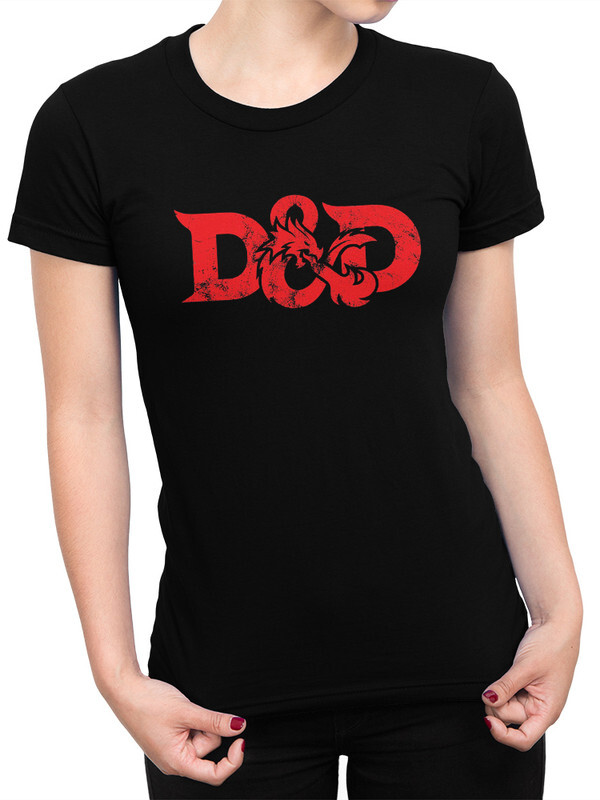 

Футболка женская Dream Shirts Подземелья и Драконы черная XS, "Подземелья и Драконы"