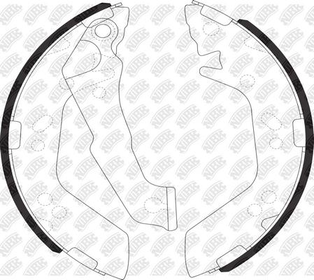 

Тормозные колодки NiBK барабанные для Hyundai Accent 1.3-1.6 2000- FN11909