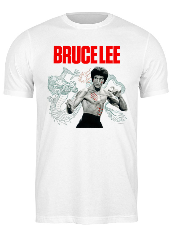 

Футболка мужская Printio Bruce lee белая M, Белый, Bruce lee