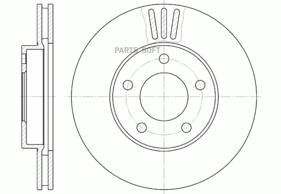 G-Brake Диск Тормозной Вентилируемый G-Brake Gr-02741