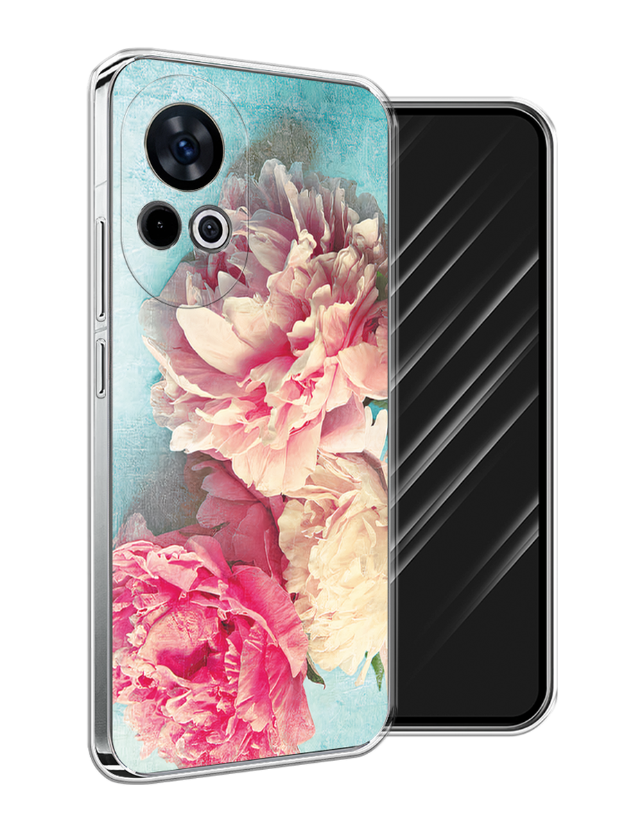 

Чехол Awog на Huawei Nova 12 "Пионы new", Бирюзовый, 6123050-1