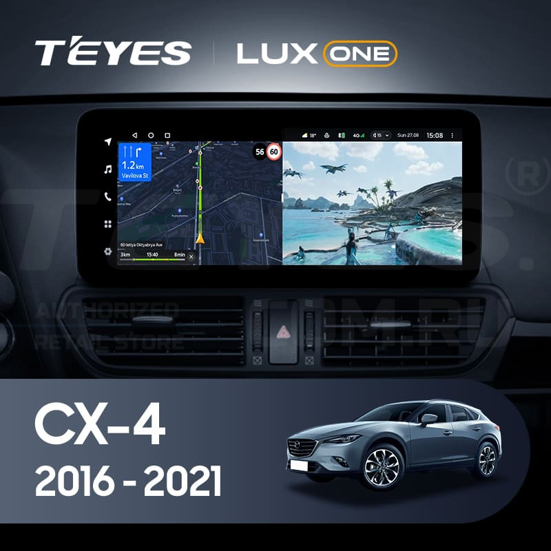 

Штатная магнитола Teyes LUX ONE 6/128 Mazda CX-4 (2016-2021) Тип-А, Lux One