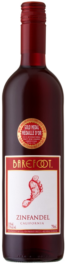 фото Вино barefoot zinfandel красное полусухое 13,5% 0,75 л barefoot cellars
