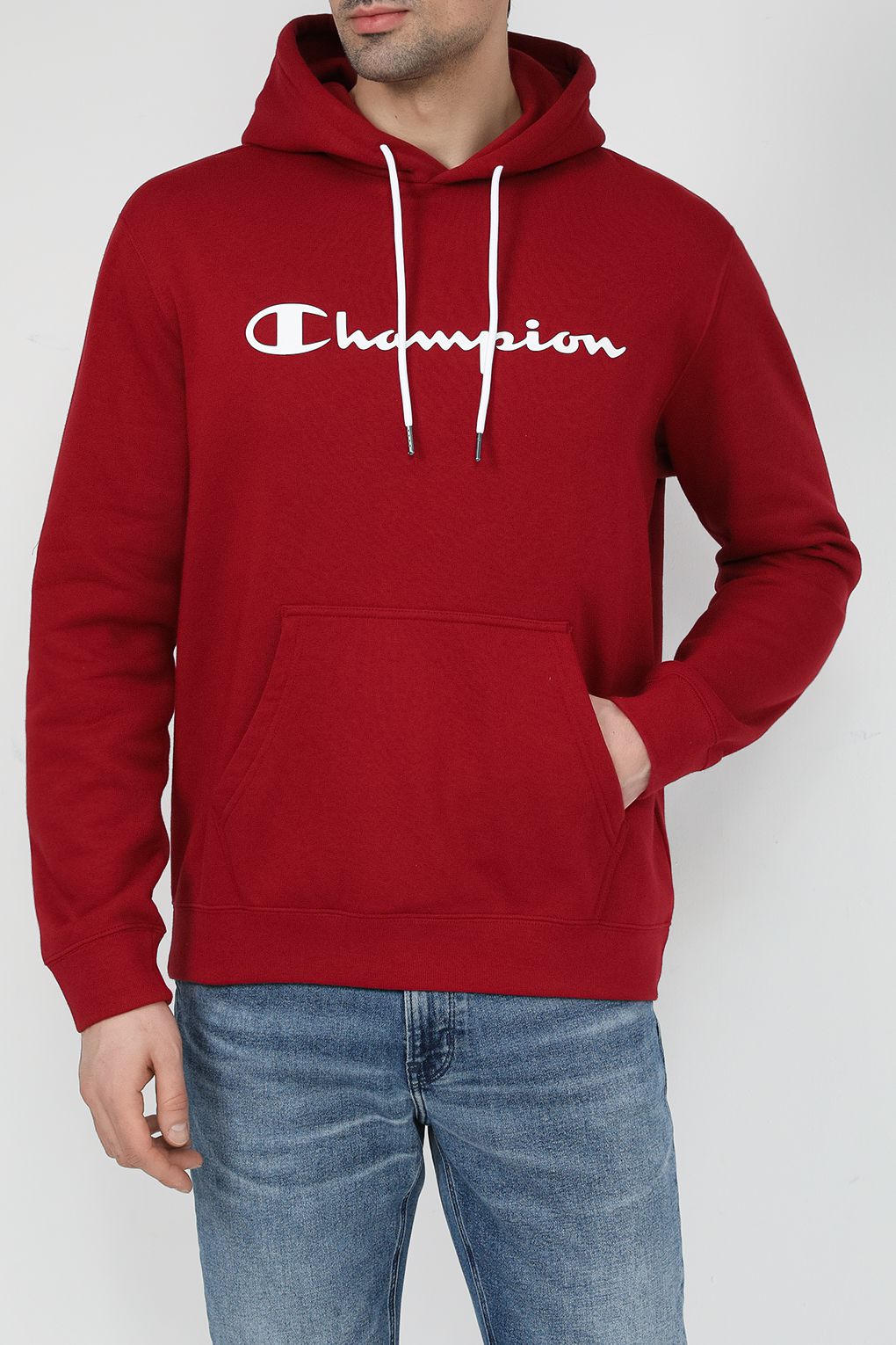

Худи мужское Champion 218282 красное S, Красный, 218282